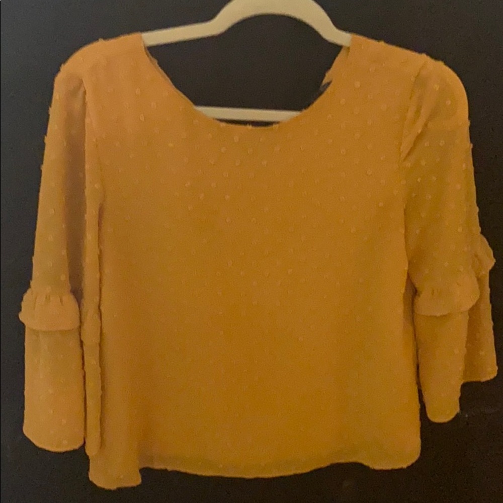 Mustard Color Banana Republic Blouse